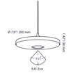 DISC PENDANT 12V Black