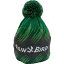 Čepice Rain Bird zimní zelená s bambulí    