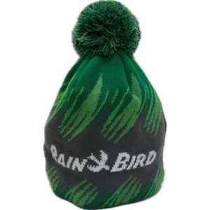 Čepice Rain Bird zimní zelená s bambulí